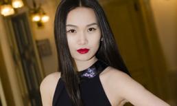 Tống Diệu Hằng khoe bờ vai trần giữa Hà Nội rét 10 độ C