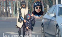 Đổng Khiết tái xuất nhợt nhạt bên con trai sau li hôn