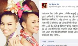 Hà Hồ vận động phiếu bầu cho cô bạn thân Thanh Hằng