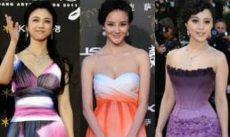 Những bộ váy pha màu đẹp ấn tượng của sao