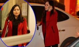 Diễn viên trẻ Trương Phương một mình lái xe đi sự kiện