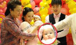 Con gái Lý Tiểu Lộ tròn 100 ngày tuổi xinh như công chúa nhỏ