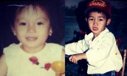 Ảnh thuở con nít của Ngọc Thạch và chồng thiếu gia