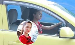 Hương Giang Idol tự lái xế hộp đi sự kiện