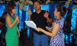 Ông xã Cẩm Ly tập hát cho hai chị, em