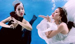 Á hậu Thúy Nga hóa "thiên thần và ác quỷ" trong loạt hình dưới nước