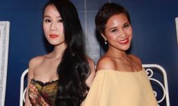 Thái Hà buông vai trần gợi cảm bên Phương Mai