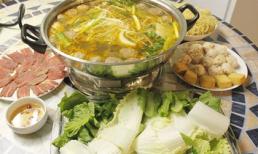 Lẩu bò viên sa tế vừa ăn vừa xuýt xoa