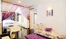 'Xoáy mắt' vào nhà tím lãng mạn