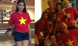 Trương Thị May "khoe" chân dài miên man cùng màu áo tổ quốc nổi bật 