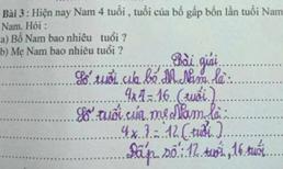Đề Toán "tảo hôn" khiến người lớn chào thua