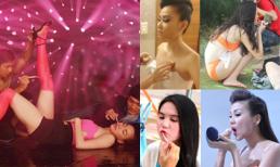 Muôn vàn tư thế trang điểm "cực độc" của sao Việt