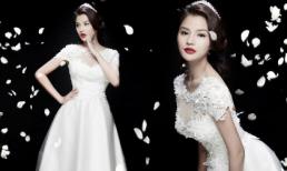 "Gái một con" Vũ Thu Phương khoe dáng thon với váy cưới