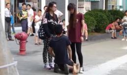 Shock với clip cô gái trẻ quát mắng, tát bạn trai liên tiếp giữa đường