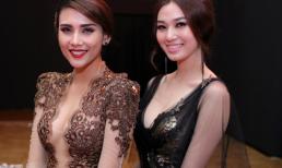 Hoàng Yến - Khánh My "đọ vẻ gợi cảm" với đầm ren xuyên thấu