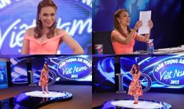 Mỹ Tâm hóm hỉnh pha trò trên sân khấu Vietnam Idol