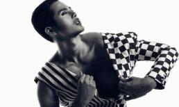 Thí sinh VNTM 2013 lạnh lùng trong trang phục kẻ sọc