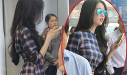 Ngọc Trinh và chị gái trở thành "tâm điểm" ở sân bay Nội Bài