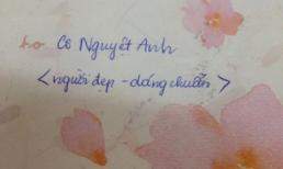 Bức thư "cute" gửi cô giáo người đẹp, dáng chuẩn