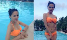 Hương Giang Idol tự tin phô diễn cơ thể với bikini
