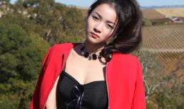 Thủy Top xinh đẹp với mặt mộc trên đất Mỹ