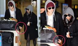 Clip: Kim Bum và Moon Geun Young nắm chặt tay ở sân bay Hàn