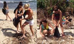 Miss Earth 2013: Các người đẹp diện bikini đi... nhặt rác