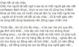 Confession của mẹ nam sinh Bách khoa khiến giới trẻ bật khóc