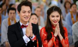 Vợ chồng Đăng Khôi làm hôn lễ theo đạo Phật