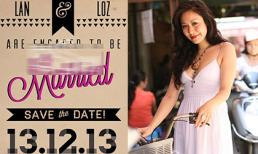 Lộ thiệp cưới tháng 12 của HH Ngô Phương Lan và chồng ngoại quốc