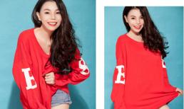 Trà Ngọc Hằng làm cô nàng áo đỏ sexy