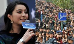 "Biển người" chen lấn chỉ để ngắm Phạm Băng Băng... từ xa