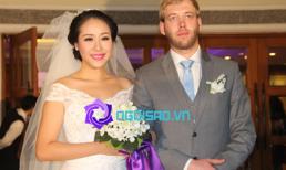 Hoa hậu Ngô Phương Lan hạnh phúc trong ngày cưới