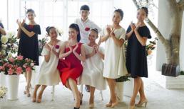 Linh Nga khoe sắc rạng ngời bên học trò cưng