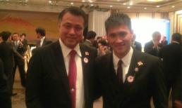 Công Vinh khoe ảnh dự tiệc cấp cao do Thủ tướng Nhật mời