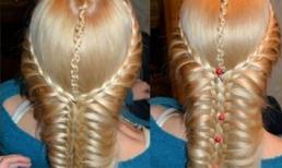 Tết tóc 'mix' trái tim và thác nước ấn tượng