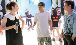 Jennifer Phạm mặt mộc đi tập chương trình