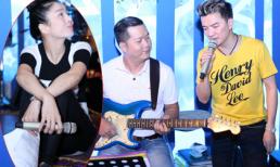 Lệ Quyên ngồi bệt tập nhạc cho liveshow của Mr Đàm