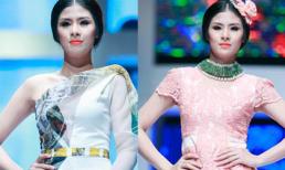 Ngọc Hân trình diễn thời trang do mình thiết kế