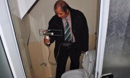 Máy báo có cốt người trong nhà vệ sinh thẩm mỹ Cát Tường