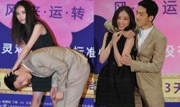 Nghê Ni và sao nam "dìm đầu vít cổ" nhau tại sự kiện