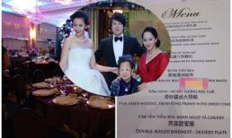 Bàn tiệc cưới trong hôn lễ Thanh Bùi có giá 35 triệu đồng