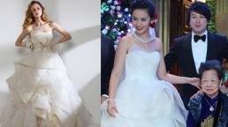 Cận cảnh váy cưới bạc triệu của vợ Thanh Bùi