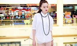 Chán mặc quần rách, Vũ Hoàng Điệp diện mốt quần siêu ngắn