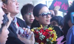 Mỹ nhân "Cung tâm kế" bị fan "bao vây" ở sân bay Tân Sơn Nhất