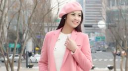 Ngọc Hân khoe chân dài trắng ngần ở Hàn Quốc lạnh giá
