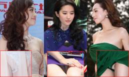 Những vụ "hở trên, lộ dưới" đình đám 2013 của sao Hoa ngữ