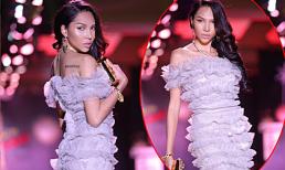 Minh Triệu đẹp yêu kiều với váy xếp tầng