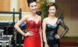 Á hậu Hoàng Oanh “dìm hàng” Đinh Hương với váy đỏ sexy