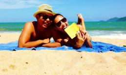 Minh Triệu diện bikini khoe làn da nâu quyến rũ trước biển